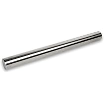 INOXLM Mattarello in acciaio inox per pasta di zucchero impasti cucina pane pizza dolci torte (Senza Custodia