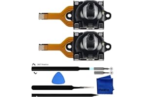 iParto 2 Pack Hall Effect Joystick Replacements for ASUS ROG Ally RC71L Handheld Console, 3D Analog Thumb Sticks with Repair Tools for Drift Repair