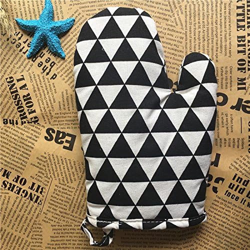 Oven Glove Heat Resistant Kitchen Oven Gloves Oven special baking anti - hot gloves fried microwave oven steam box Wen Bianhua heat insulation heat, C