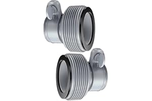 IHLOOTD 2 Pezzi Adattatore Tubo Piscina, Adattatore per Piscina B, Connettori per Tubi per Piscina, Raccordo per Tubo Spiralato Piscina, Accessori per Piscina per Raccordi da 1,5" (B)