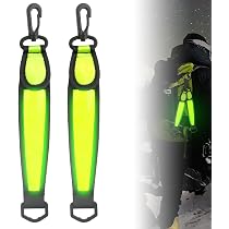2 Pezzi Luce Lampeggiante a LED, LED Lampeggiante Ciondolo Riflettente, 3 modalità LED per Bambini,Ciondolo Riflettente, per Zaino,Corsa Notturna, Alpinismo,Ciclista
