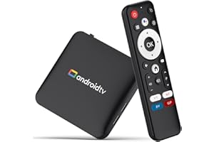 LEFFOT Android 14 TV Box 2025, S905L3 4K UHD TVBox Android TV, 2GB RAM 16GB ROM, Smart TV-Box con Control de Voz, 2.4G y 5G WiFi 4, BT 4.0, HDR10, 3D, Amlogic S905L3 Quad-Core A53, para TV Streaming