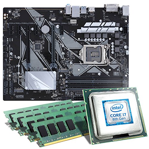 Preisvergleich Produktbild Intel Core i7-8700K / ASUS PRIME Z370-P Mainboard Bundle / 32GB / CSL PC Aufrüstkit / Intel Core i7-8700K 6x 3700 MHz, 32GB DDR4-RAM, Intel UHD Graphics 630, GigLAN, 7.1 Sound, USB 3.1 / Aufrüstset