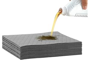 TEFOLA Tamponi Assorbenti Olio, Tamponi Assorbenti Per Fuoriuscite 25 * 33 cm, tamponi assorbenti monouso, accessori per garage, Cuscinetti assorbenti per olio per casa, garage, seminterrato, barche (30)