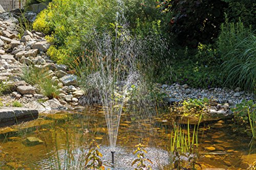 Solar Teichpumpe Roma mit 2 verschiedenen Sprinkleraufsätzen, 101734 esotec - 2