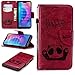 Produktbild Xiaomi Mi A2 Lite PU Leder Hülle Case Schutzhüllen Flip Wallet Tasche Lederhülle Handy mit [Ständer Funktion] Card Holder Kunstleder Cover für Xiaomi Mi A2 Lite Rot Hello Panda Design Bookstyle Cover für Xiaomi Mi A2 Lite