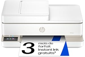 HP Envy 6520e, 714N9B, Imprimante Multifonction Jet d'encre A4, Couleur, Recto Verso Automatique, Jusqu'à 10 ppm, Wi-FI, Chargeur Automatique, Fax, 6 Mois de Forfait Instant Ink Gratuit, Portobello