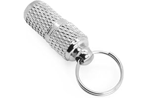 Grenhaven Porta Indirizzo Medaglietta Cane Gatto, Contenitore Tubo Targhetta Anti Smarrimento, Ciondolo Collare Impermeabile per Animali Domestici, Capsula per indirizzo Molto Leggera, Argento, XXS