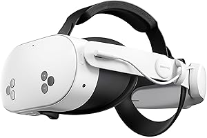 ZOZOVR Battery Elite Strap para Meta Quest 3S/3, Headstrap con batería de 6500 mAh para Meta Quest 3S/3 Accesorios, Ajustable, Aumenta la Comodidad y el Tiempo de Juego extendido Blanco