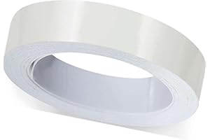 ben+camilla.com Selbstklebender Kantenumleimer | Weiß Hochglanz 16 mm x 5 m Rolle | Kantenschutz zum Überkleben - wie Klebeband OHNE Bügeln | Premium Qualität für professionelle Ergebnisse