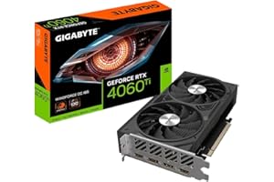 GIGABYTE TECHNOLOGY Gigabyte NVIDIA GeForce RTX 4060 Ti WINDFORCE OC Scheda Grafica - 16GB GDDR6, 128-bit, PCI-E 4.0, 2565MHz Core Clock - N406TWF2OC-16GD