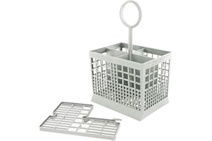 EUROPART 4-komorowy kosz na sztućce pasuje do zmywarki Bosch/ Siemens, ciemnoszary