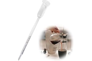 UZYXC Vinomètre en Verre 0-25, Alcoomètre pour Vin et la Bière, Densimètre Solide, Hydromètre de Précision pour Mesurer l'Alcool, Densimètre Vinicole Idéal pour Vinification Maison, Bière Artisanale