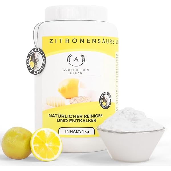 STARWAX THE FABULOUS Zitronensäure 1 Kg – Natürlicher Entkalker Für Haushaltsgeräte, WC & Oberflächen