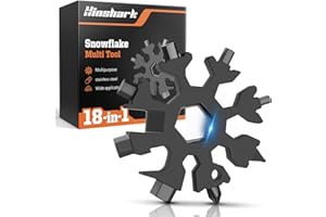 Hinshark Regalo Uomo Papà, 18-in-1 Multi-Tool Snowflake Multiuso Gadget Utili, Idee Regalo Uomo Compleanno Natale Regali Natale Originali
