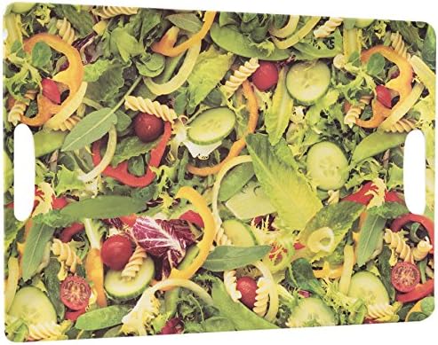 Splash 47 cm Long Rectangular Tray in Salad Design