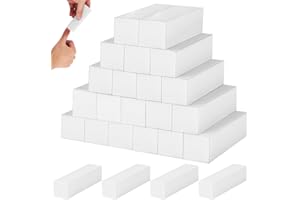 HOCUCHELAND 24 Stück Buffer für Nägel, 120 Körnung Buffer für Gelnägel, Polierblock für Nägel, Polierfeile Fingernägel zum Formen, Glätten und Polieren Von Nägeln, 9,5 * 2,5 * 2,5cm