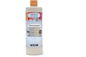 FURNITURE CLINIC FabriCoat Pintura textil, se utiliza para restaurar o cambiar el color de tapicerías, muebles, interiores de coches, prendas de ropa y calzado (250 ml, champán)