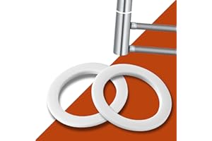 KTC-HOME - PREMIUM Fitschenringe für alle Zimmertüren - 50 Stück Vorteilspack - extra starke Kunststoff Unterlegscheiben - (10,2 x 15 x 1mm) - Türheber für Türscharniere gegen Türschleifen