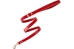 AVANZONA Guinzaglio per cani, pelle pieno fiore, realizzato a mano in Spagna, per cani di piccola, media e grande taglia.