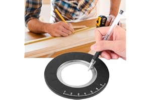 ATYHAO Circle Drawing Maker Tool Measuring Ruler Round Circle Template Ruler Maker Tool Adjustable Measurement for Woodworking Drafting Drawing
