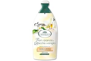 L'Angelica Officinalis, Bagnodoccia Fiori d'Arancio, Nutre e Setifica, Pelle Setosa e Luminosa, Senza Parabeni, Siliconi e OGM, 500ml
