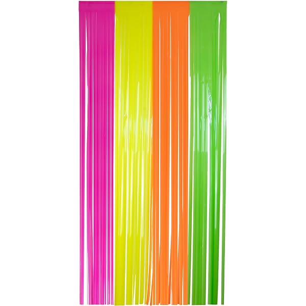 Lot De 10 Extensions De Cheveux Fluorescentes – 5 Couleurs (blanc, Rose, Vert, Bleu), Longueur 50 Cm, Avec Clips – Pour Fête, Carnaval, Cosplay, Halloween - 6
