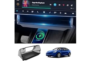 ‎TREESICHE Treesiche Aufbewahrungsbox Unter Dem Bildschirm Für Tesla Model 3 2017-2023 Und Model Y 2020-2024, Mittelkonsolen Organizerablage, Tablet Halterung Aufbewahrung Entworfen Für Tesla Zubehör