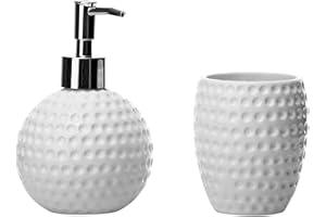 CASA D'OR Dcasa – Set da bagno nordico bianco in ceramica per bagno Arabia