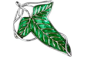 N-brand Green Leaf Elven Pin Brosche Charm Anhänger Kette Halskette Brosche Pins für große Geschenke stilvoll und beliebt