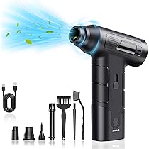 Soffiatore Aria Compressa Senza Fili - 130.000 Giri/min, Batteria 4000mAh, Per PC/Auto/Camping - Foto 8