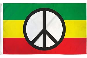 AZ FLAG Bandera de paz Rasta 90 x 60 cm – Bandera Bob Marley 60 x 90 cm – Banderas