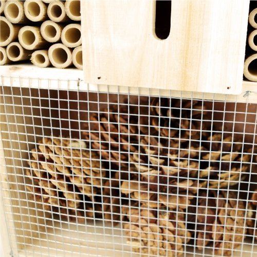 XXL INSEKTENHOTEL 48 cm INSEKTENHAUS INSEKTEN BIENEN HAUS NISTKASTEN BRUTKASTEN hillfield - 4