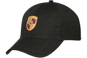 Porsche – gorra negra con escudo Porsche oficial