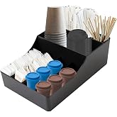 GAESHOW Coffee and Tea Organizer, Coffee Station Counter Organizer, Tea Bag Boxes, Tray with 9 Drawers for Infusions Sugars C