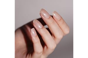 ‎DANNI & TONI DANNI & TONI Halb ausgehärtete Gel Nagelfolien (Sparkle On) Transparent Klar schimmern Gel Nagel Aufkleber, Halbgehärtete Nagelfolie Nagelsticker Nageldesign Wraps 28 Aufkleber
