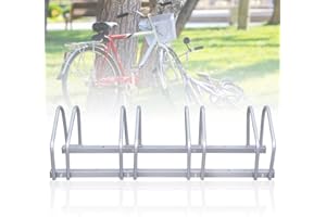Ikodm Cavalletto per bicicletta, larghezza pneumatici, supporto multiuso, supporto per bicicletta, mountain bike, altezza ca. 26 x 41 x 32 cm, colore argento