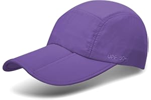 9M CLOTHING COMPANY UPF 50+ Foldable Baseball Cap Sun Protection Quick Dry Portable Folding Hats for Men or Women