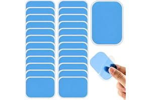 QOMJUFA Gel Pads Kompatibel Mit Beurer EM 59 25 Stück EMS Gel Pad Anwendbar auf Beurer EM 59 Gel Pads Ersatzsets Heat Geräten Selbsthaftenden Gel-Pads Elektrische Muskelstimulation