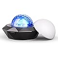 SEBRUANC Boule Disco, Mini lumière Disco 500 mAh Batterie Intégrée USB C Contrôlée par la Musique Avec Veilleuse Pour les fêtes, les anniversaires, Noël