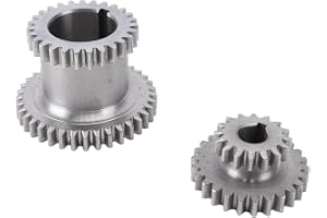 Mini Lathe Gear Set, High Low Transmits Duplicate Gear Kit, 2 Speed ​​Metal Gears med Motor Belt Remskiva, Kompatibel med 0618 7x12 7x14, för CJ18A Mini Lathes