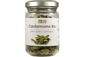 Cardamomo verde Bio 30 g - 100% Naturale Gluten free Vegan in vasetto di vetro - Laborbio