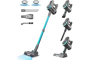 ‎YISORA Akku Staubsauger, 20000pa Saugleistung Ultraleichter Staubsauger Kabellos, Vacuum Cleaner Handstaubsauger, 40 Min Laufzeit, kabelloser Staubsauger Stielstaubsauger für Tierhaare,Teppich und Hartböden