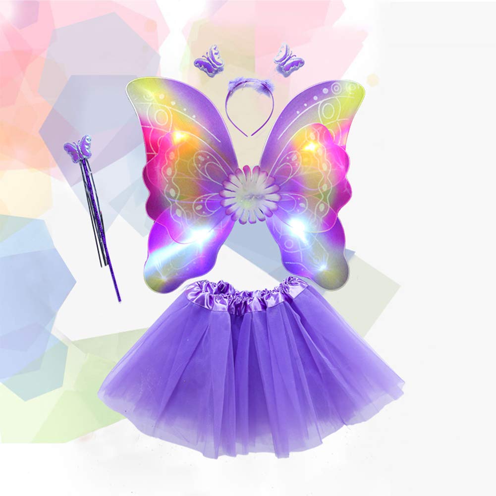 Eleganantamazing - Conjunto de alas de ángel con Luces LED Intermitentes - Imagen 4