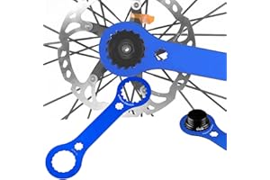 CUTIOLLY Herramienta Pedalier BB Llave,Llave de Rodamiento Interior para Bicicleta,Herramienta Bloqueo Central para Bicicleta,Tenedor Inglesa Removedor Herramientas,Reparación de Bicicletas Montaña (Azul-A)