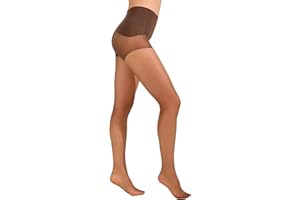 EVERSWE Women's Seamless Control Top Tights 15D, No Seam Pantyhose