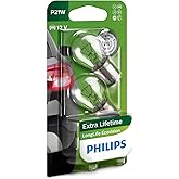 Philips P21W LongLife EcoVision Geri Vites Park Amp&uuml;l Tek Duy, 12V, 2'li Paket Otomotiv Ampul&uuml;