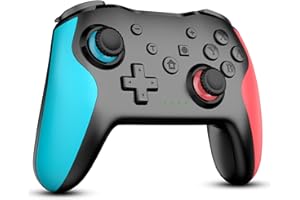 Zexrow 2023 Upgrade Mando Inalambricos para Switch/Lite/OLED/iOS/Android/PS3/Windows con Wake Up, Pro Controller PC con 4 Vibración/Gyro Axis/Dual Shock/3 Función Turbo y Captura de Pantalla