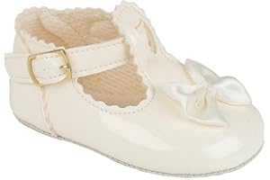 EARLY DAYS Baby Girls Baypods First Pram Shoes – Satin Bow Design
