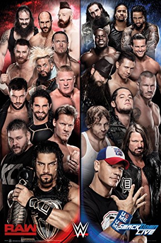 GB Eye Ltd WWE, Raw V Smackdown, Maxi Poster 61 x 91,5 cm, verschiedene